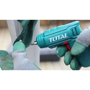 Máy siết vít dùng pin 4V TOTAL TSDLI0402 , dùng để vặn mở ốc vít tốc độ không tải 180 vòng / phút  , đèn LED làm việc