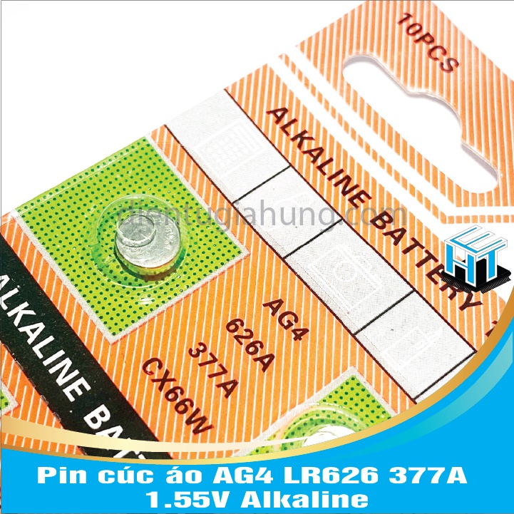 Combo 5 viên Pin cúc áo AG4 LR626 377A 1.55V Alkaline