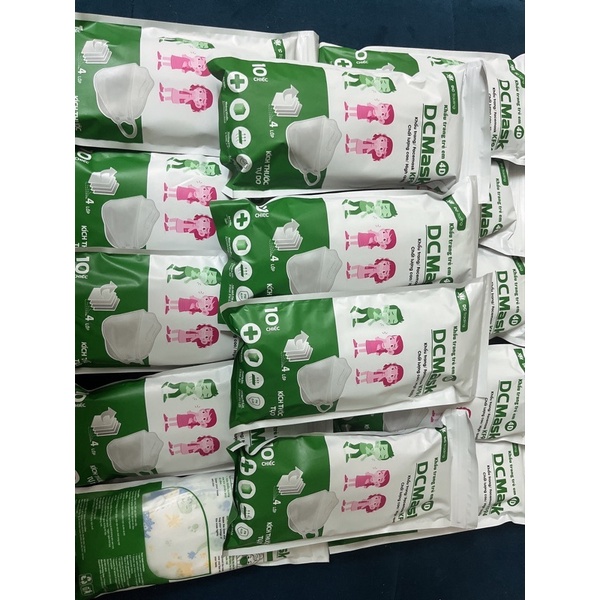(COMBO) 10 CHIẾC Khẩu trang KF94 EM BÉ DC Mask 4 Lớp Chống Bụi Mịn Và Kháng Khuẩn Hàng Cao Cấp