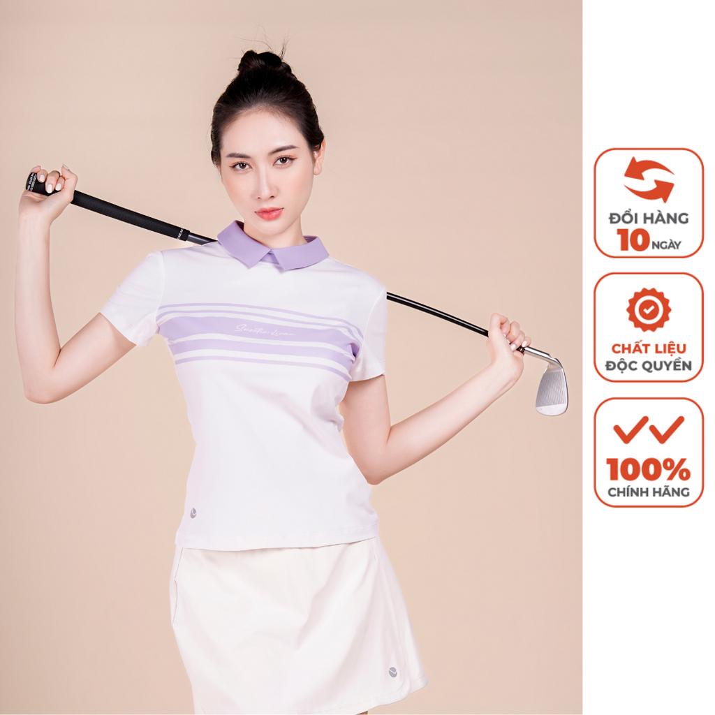 Áo Polo Phối Màu Nữ 211103 Livan Sport Co Giãn Mềm Mịn Thoáng Khí Cao Cấp