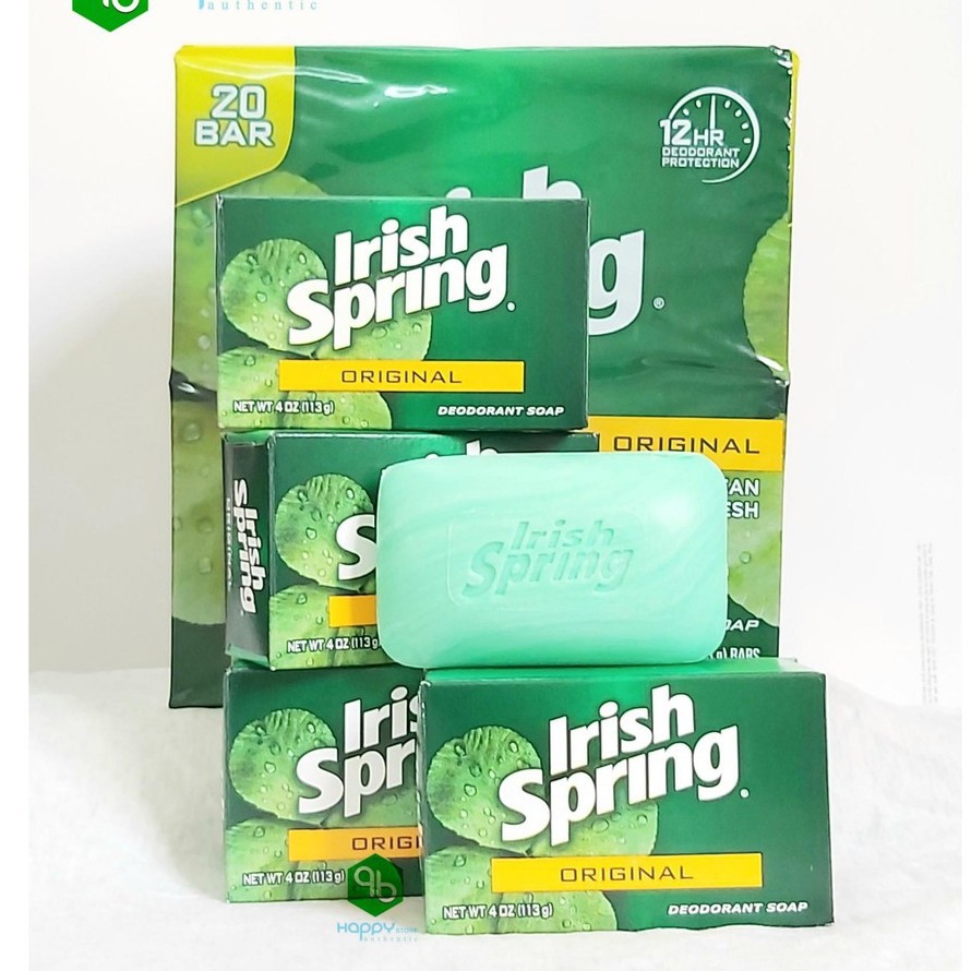 🍀 ✨☘️ 🏆 Xà phòng khử mùi Irish Spring Original Deodorant Soap 104.8g