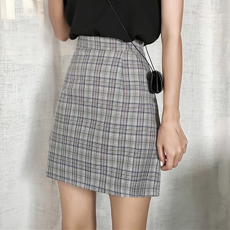 Váy Chữ A lưng cao họa tiết cảo vintage nữ | BigBuy360 - bigbuy360.vn