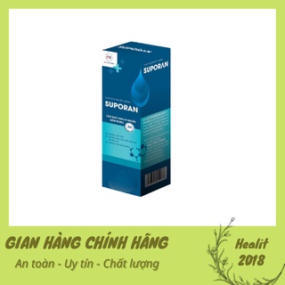 Dung dịch rửa vết thương SUPORAN không đau, không xót - Làm sạch 99,9% vi khuẩn, nấm trong 30 giây
