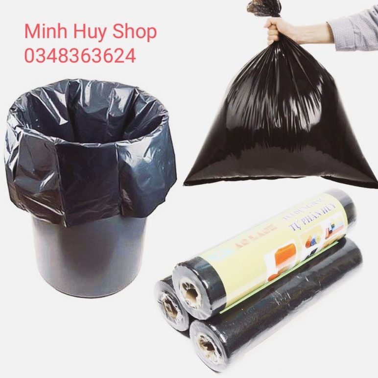 [ FREESHIP♥️]CUỘN TÚI RÁC TỰ PHÂN HỦY AN LÀNH 0,5KG - BẢO VỆ MÔI TRƯỜNG