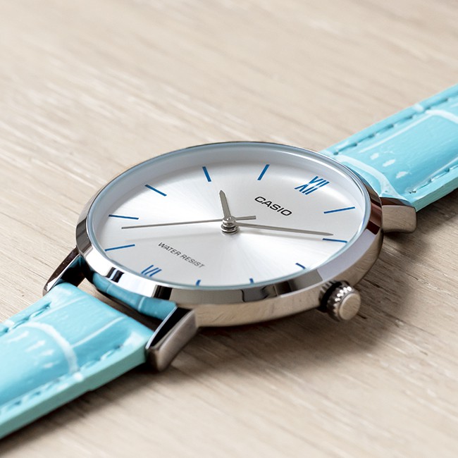Đồng hồ nữ dây da Casio chính hãng Anh Khuê LTP-VT01L-7B3UDF (34mm)
