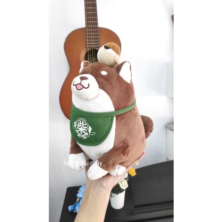 Gấu bông chó shiba đeo yếm dễ thương  nhiều mẫu đáng yêu chất bông mềm mịn