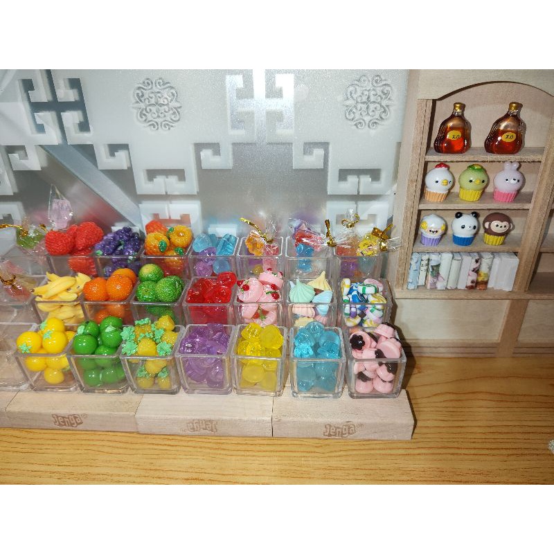 Hủ mica đựng kẹo cho doll, bjd, charm, miniature, nendoll