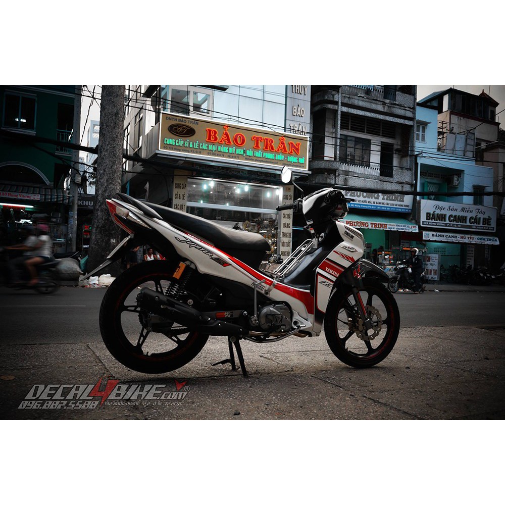 Tem xe JUPITER RC ĐỎ TRẮNG