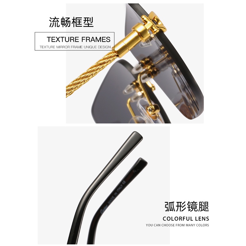 Kính Mát Chống Tia uv400 Gọng Vuông Sang Trọng Thời Trang Cho Nam