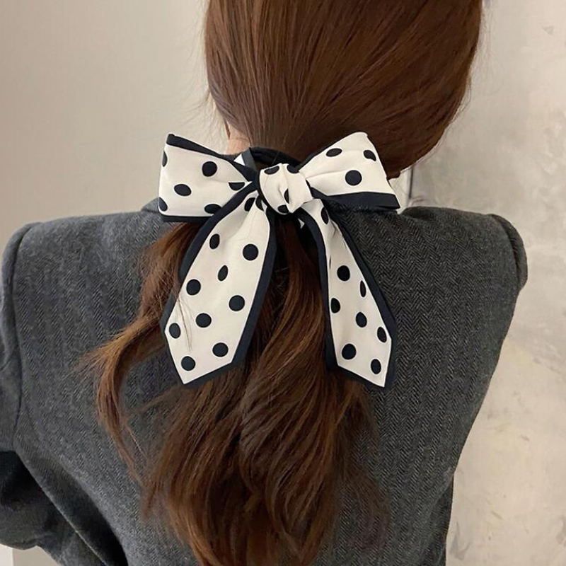 Khăn Lụa Làm Băng Đô Cho Nữ Họa Tiết Đơn Giản Thời Trang Hàn