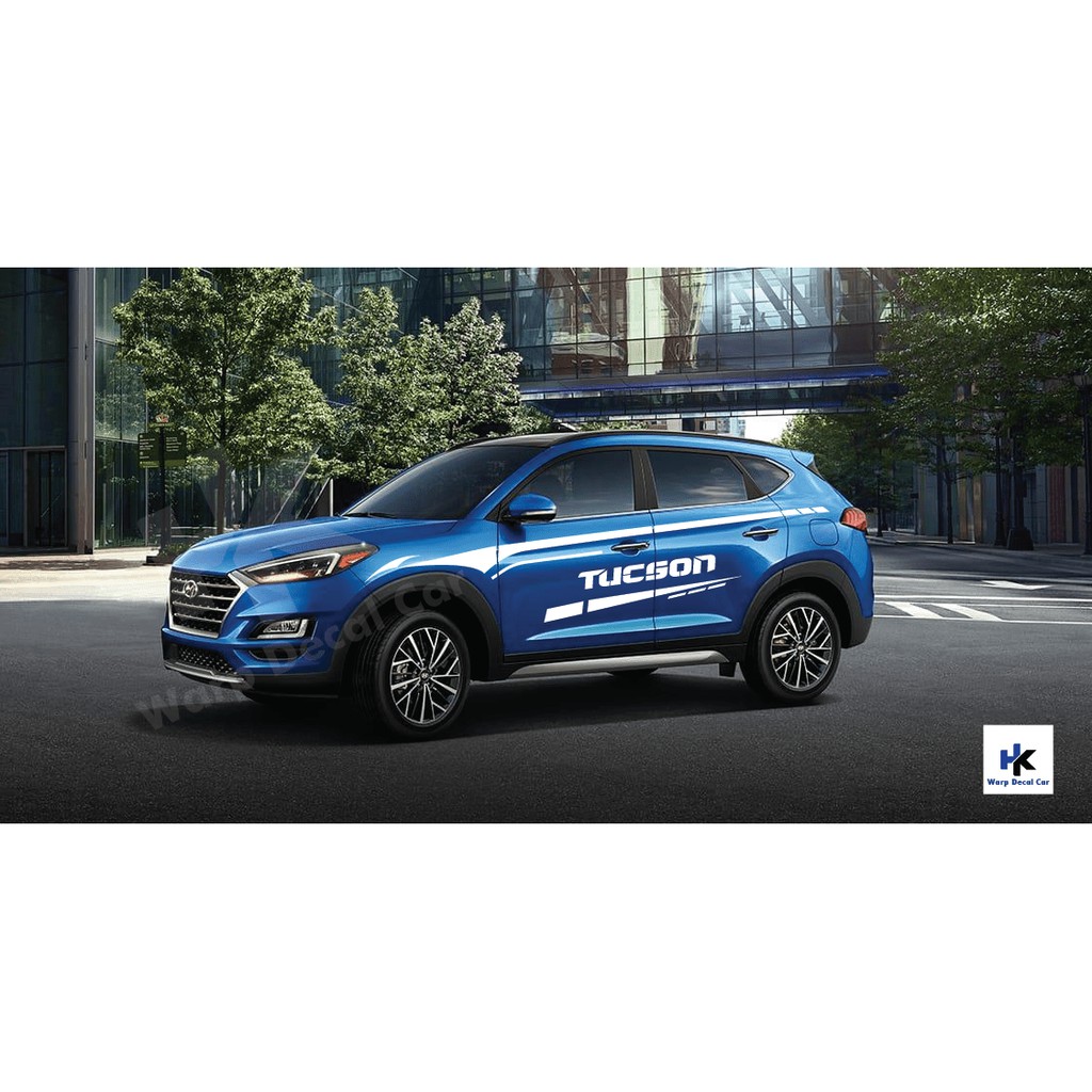 Tem xe Tucson phong cách thể thao- decal tucson