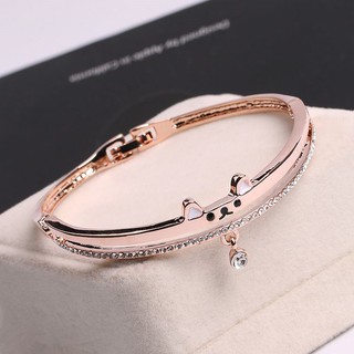 Vòng tay NỮ mèo dễ thương mạ titan cao cấp hàng đẹp tinh xảo phụ kiện thời trang trend hàn quốc - shop kỳ lân