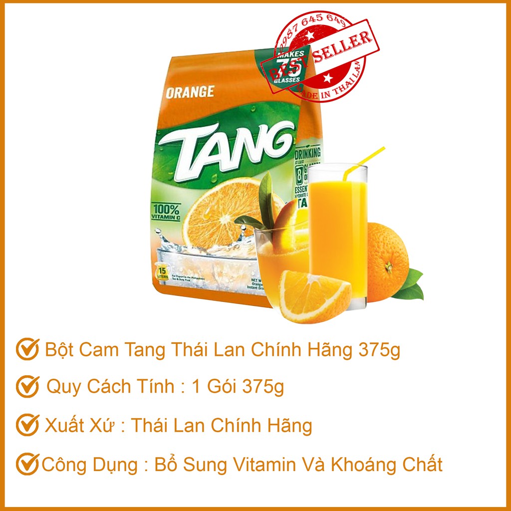 Bột cam TANG Thái Lan 375g