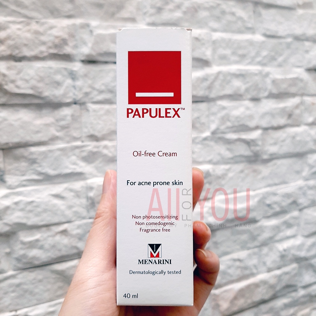 PAPULEX Oil Free Cream 40 mL - Kem Dưỡng Giảm Bóng Nhờn & Mụn Trứng Cá.