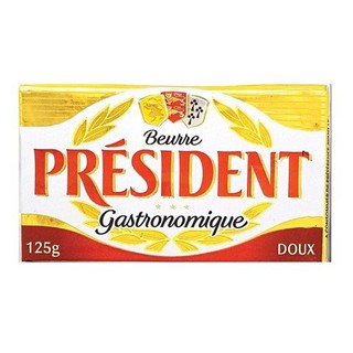 Bơ Lạt President 125g - unsalted butter