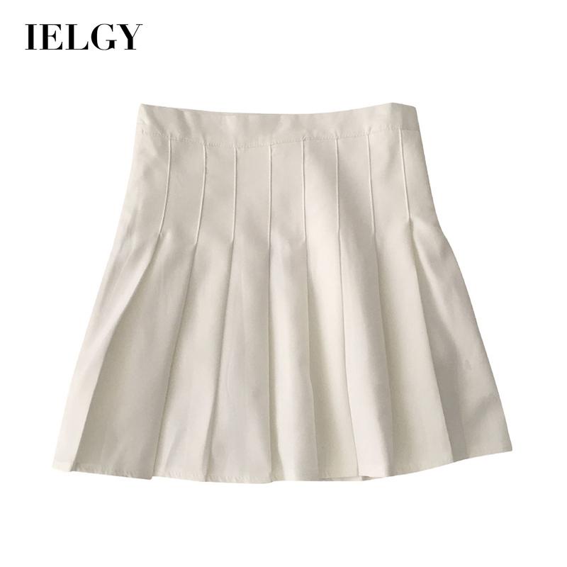 Chân váy chữ A IELGY cạp cao chống lộ phong cách Hàn Quốc cho nữ