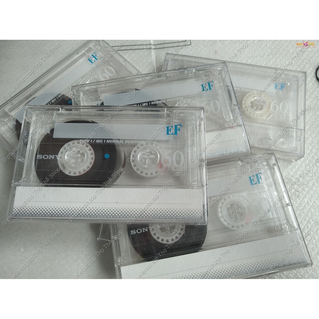 Combo 06 băng cassette Sony EF60 - Đã qua sử dụng