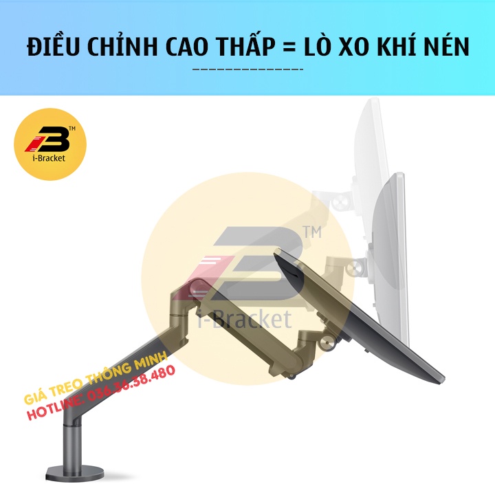 Giá Treo 2 Màn Hình i-Bracket IB-Z2 17 - 32 Inch - Hợp Kim Nhôm