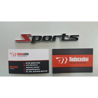 CHỮ THÉP SPORT DÁN XE