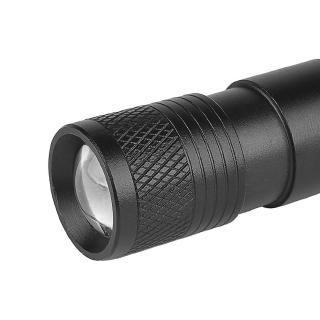 6000LM XPE+COB LED Flashlight 4 Mode Zoomable Clip Torch Light Penlight