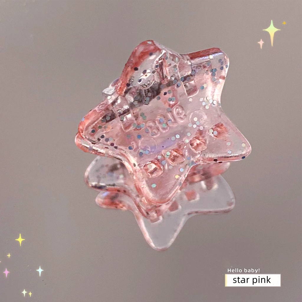Kẹp Tóc Hình Ngôi Sao Năm Cánh Trong Suốt Phong Cách Hàn Quốc Dễ Thương Dành Cho Bé Gái