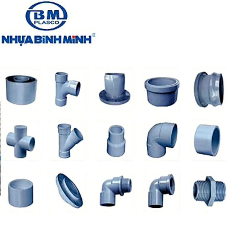 Ren ngoài,ren trong đồng thau PVC Nhựa Bình Minh,co nối tê phi21 và 27