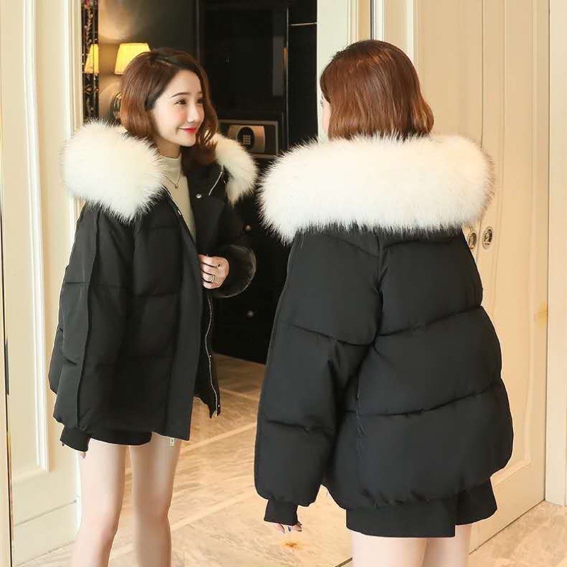 ÁO PHAO BÉO MŨ LÔNG HÀNG QUẢNG CHÂU (CÓ SẴN)