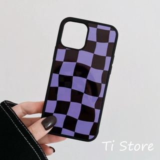 Ốp Lưng Caro Purple iP [ TI STORE ]