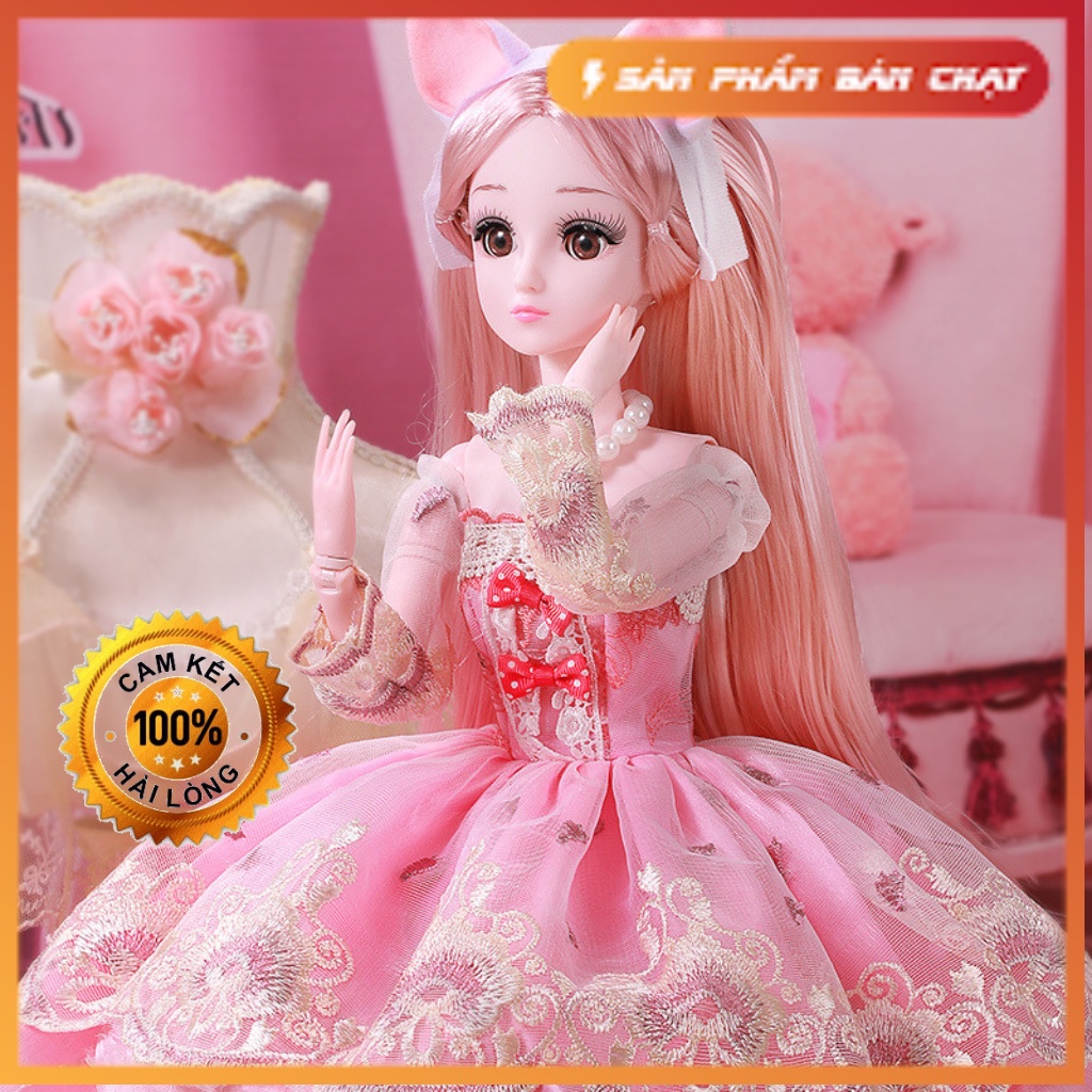 Mua Đồ Chơi Búp Bê Cao Cấp ,Búp Bê Barbie Mắt 3D Với Size Khủng 60cm