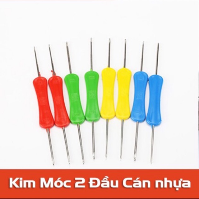 Kim móc 2 đầu cán nhựa dẹt