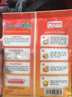 Bột chiên Xù màu trắng 100g