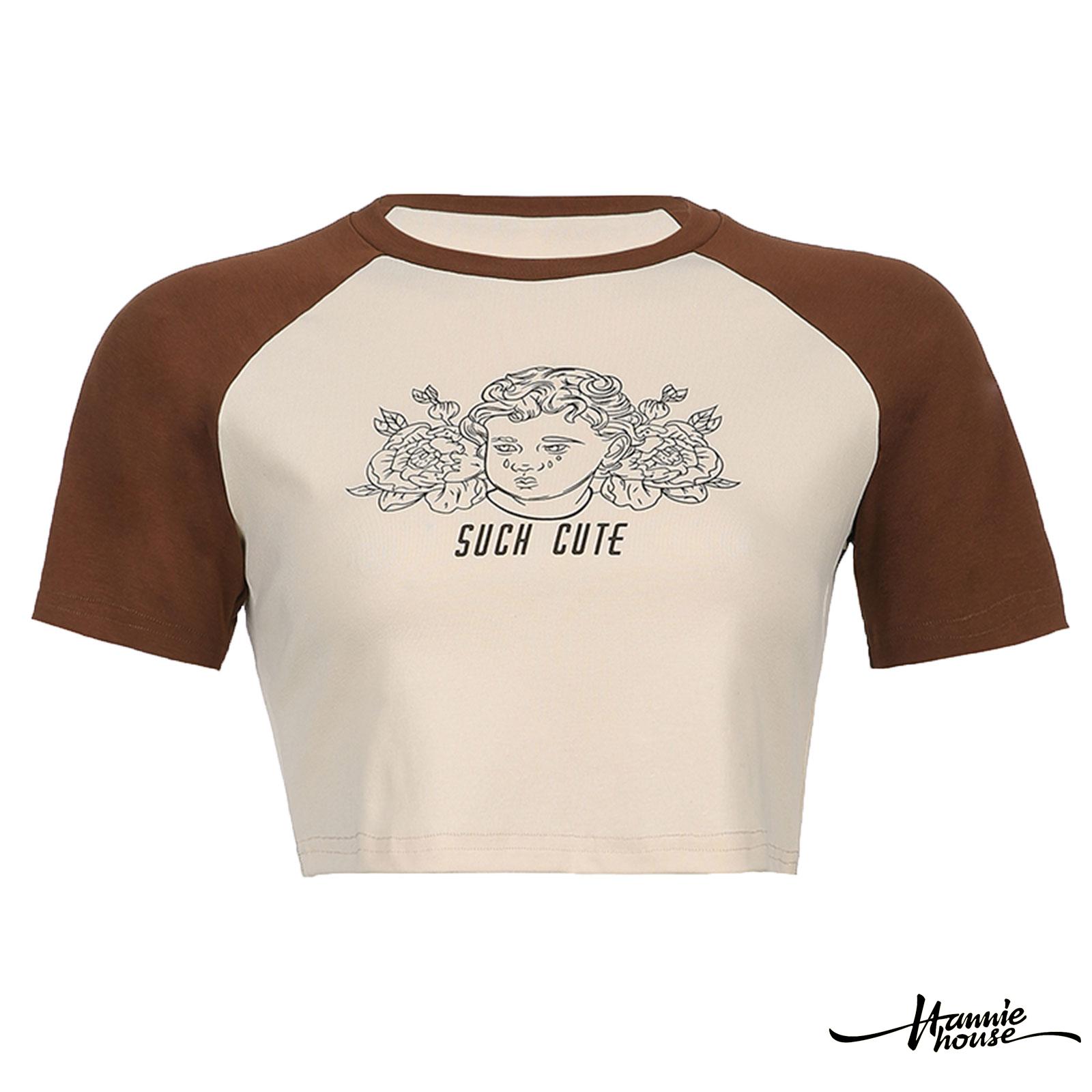 Áo thun dáng rộng in hình người phong cách trừu tượng cho nữ | BigBuy360 - bigbuy360.vn