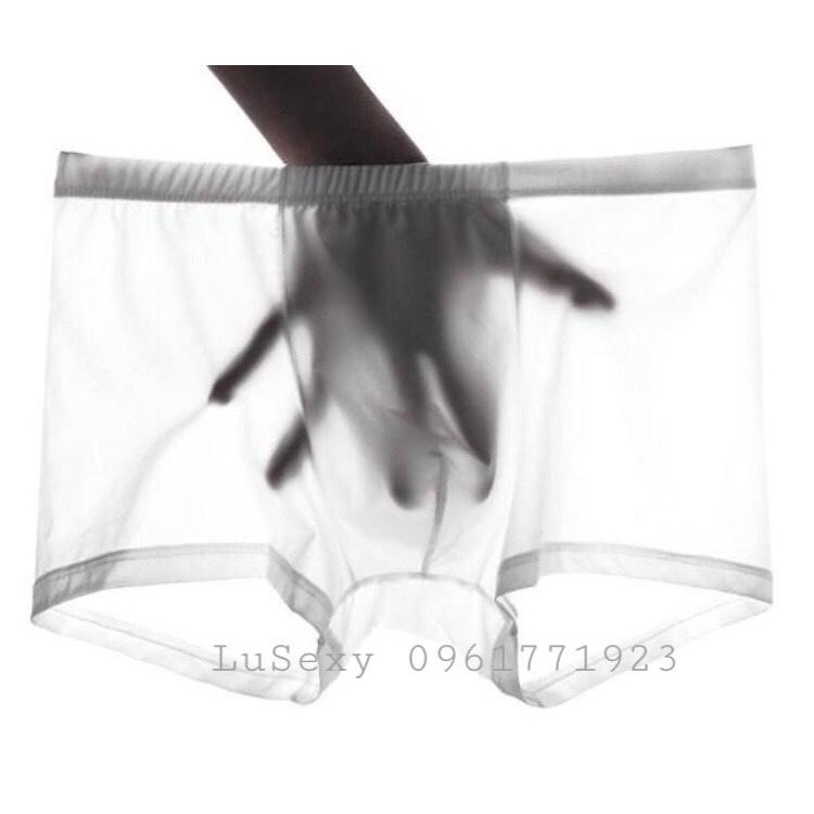 mua quần sịp nam đẹp ở hà nội - quần lót nam thun lạnh màu trắng màu đen boxer Men Sexy