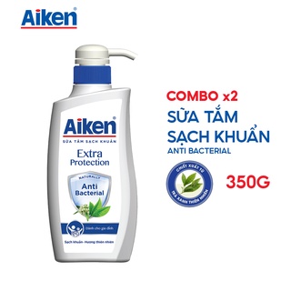 Aiken sữa tắm trà xanh 350g+ aiken xịt diệt khuẩn 60ml - ảnh sản phẩm 2