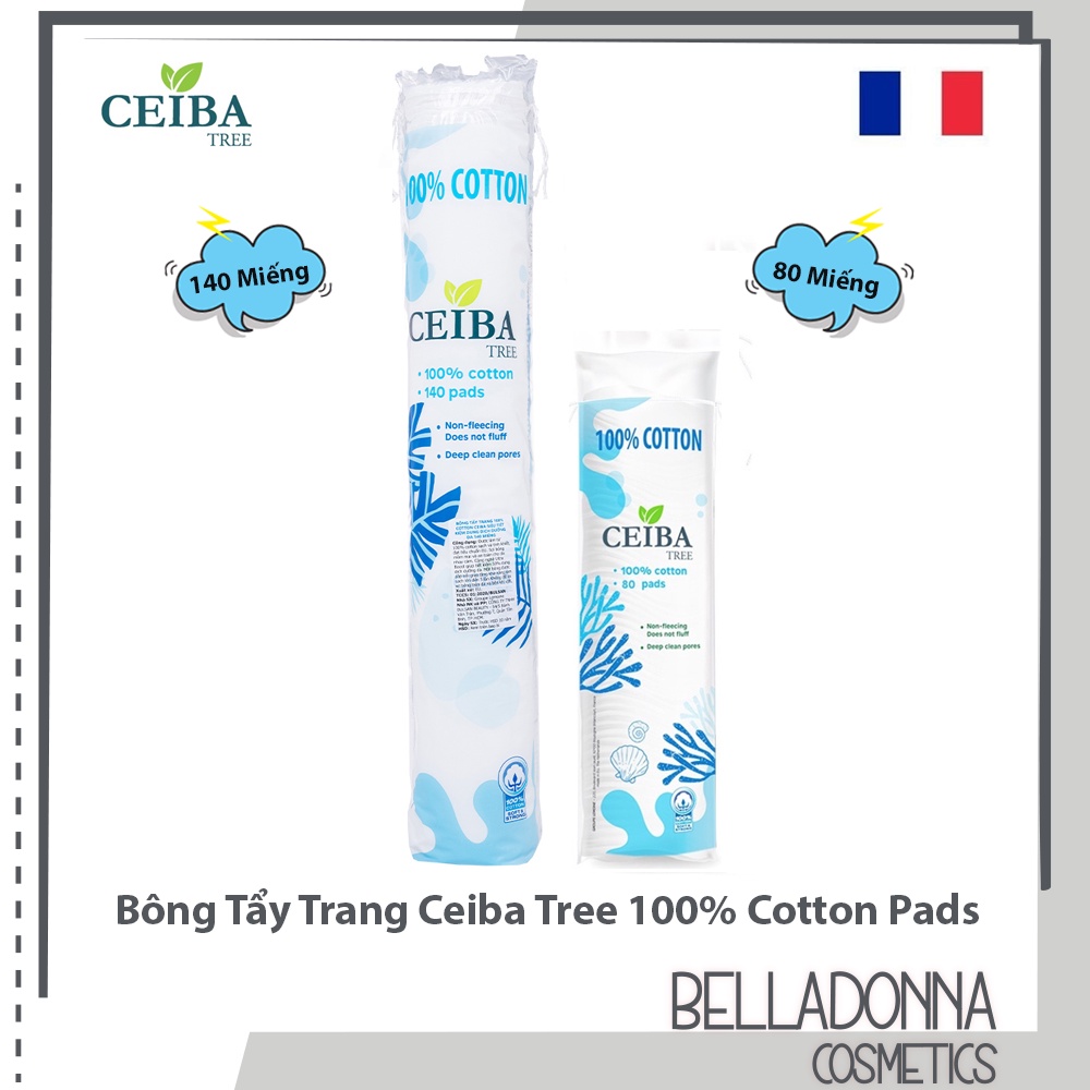 Bông Tẩy Trang Organic Ceiba Tree 100% Cotton Pads 80 Miếng 140 Miếng thumbnail