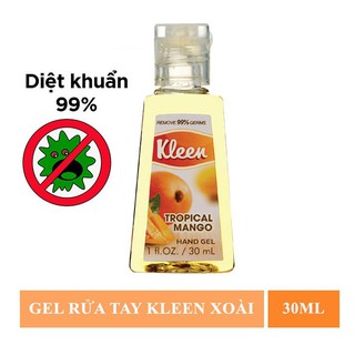 Gel rửa tay hương xoài Kleen Tropical Mango 30ml