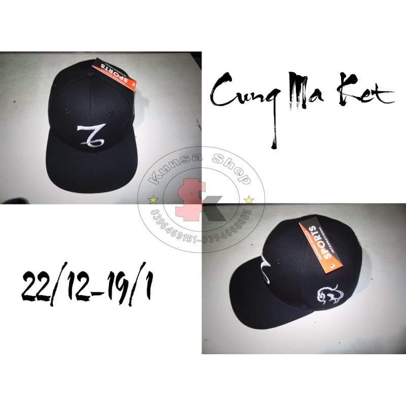 NÓN LƯỠI TRAI NÓN SNAP THÊU LOGO 12 CUNG HOÀNG ĐẠO