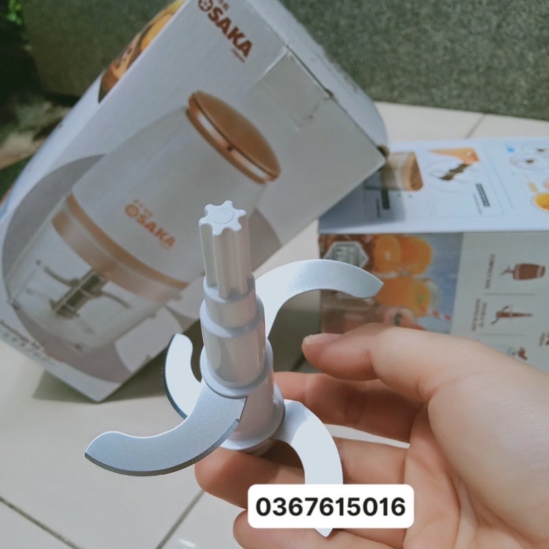 Dao máy xay osaka nắp đồng bản 2020 đầu dẹt