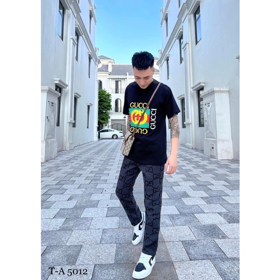 Quần Dài GC Nam Thêu Chữ To Cao Cấp - Quần GC Nam Vải Dệt Cao Cấp