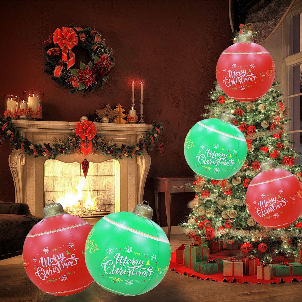 Bóng PVC Bơm Hơi 60cm Trang Trí Giáng Sinh Năm Mới 2022