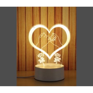 Đèn Led 3D 3 chế độ ánh sáng