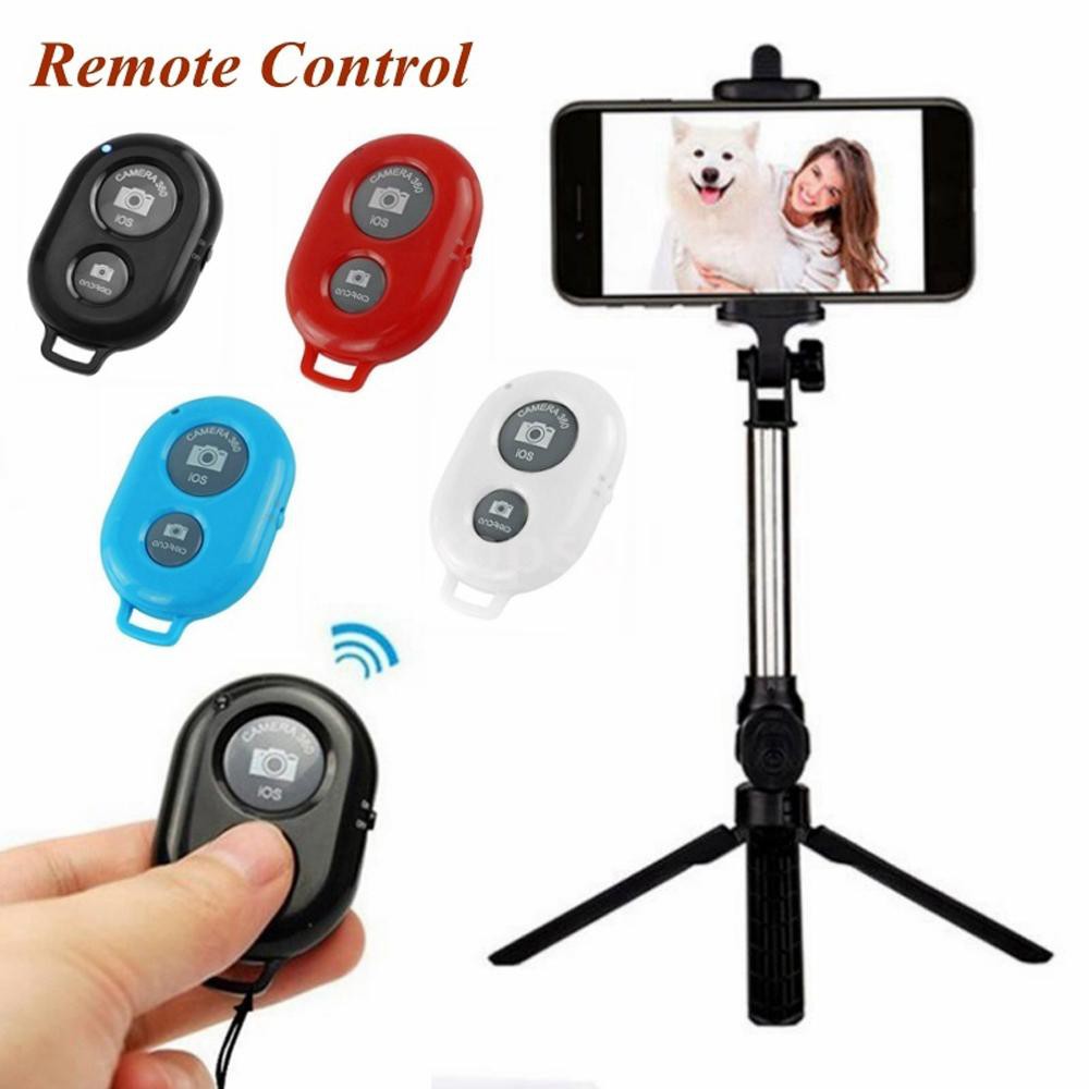 Giá đỡ 3 chân có thể kéo dài không dây kèm remote bluetooth hỗ trợ chụp ảnh tự sướng cho điện thoại