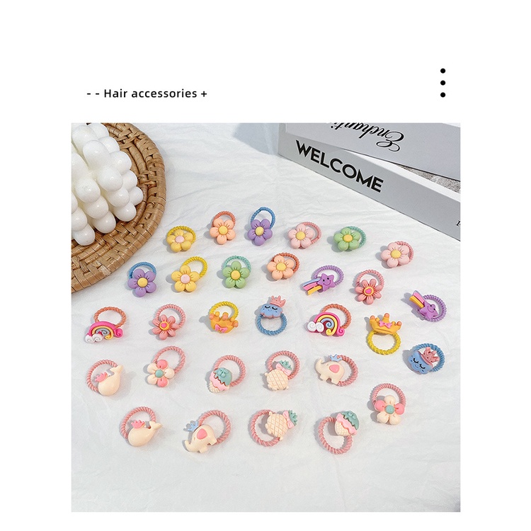 GG Xô 50 Dây Buộc Tóc Co Giãn Phong Cách Hàn Quốc 2022 Cho Bé Gái Giao Ngẫu Nhiên - Dumi Shop
