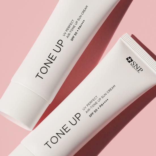 Tách set Kem Chống Nắng Nâng Tông SNP UV Perfect Air-Tone Up Sun Cream SPF50+ PA++++ 50ml