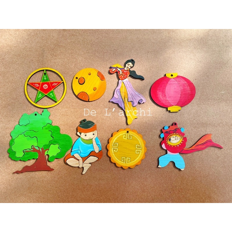 Sét tô màu cho bé chủ đề Trung thu