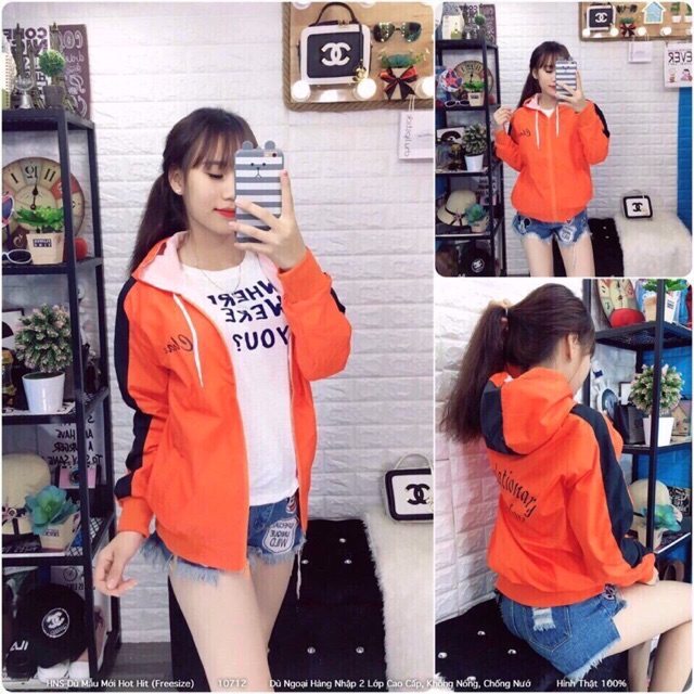 Áo khoác dù nữ siêu model giá rẻ