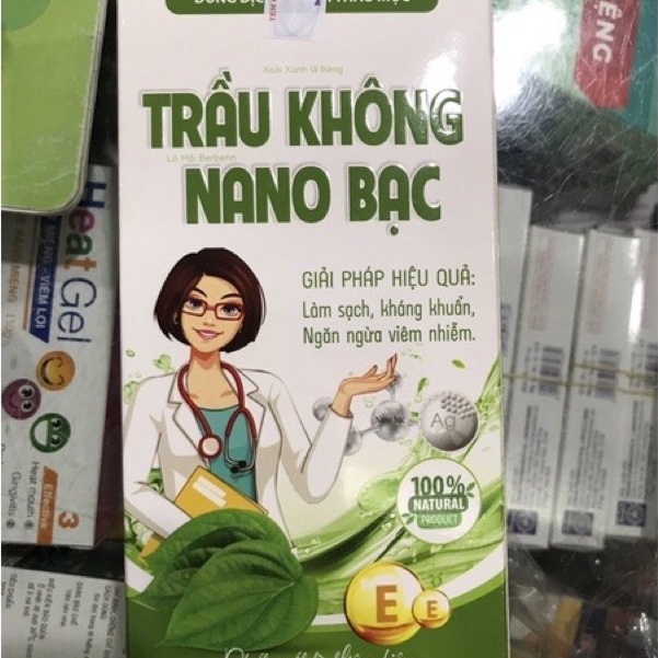 Dung Dịch Vệ Sinh Trầu Không Nano Bạc Làm Từ Thảo Mộc Hỗ Trợ Làm Sạch Cân Bằng Độ PH Lọ 150ml