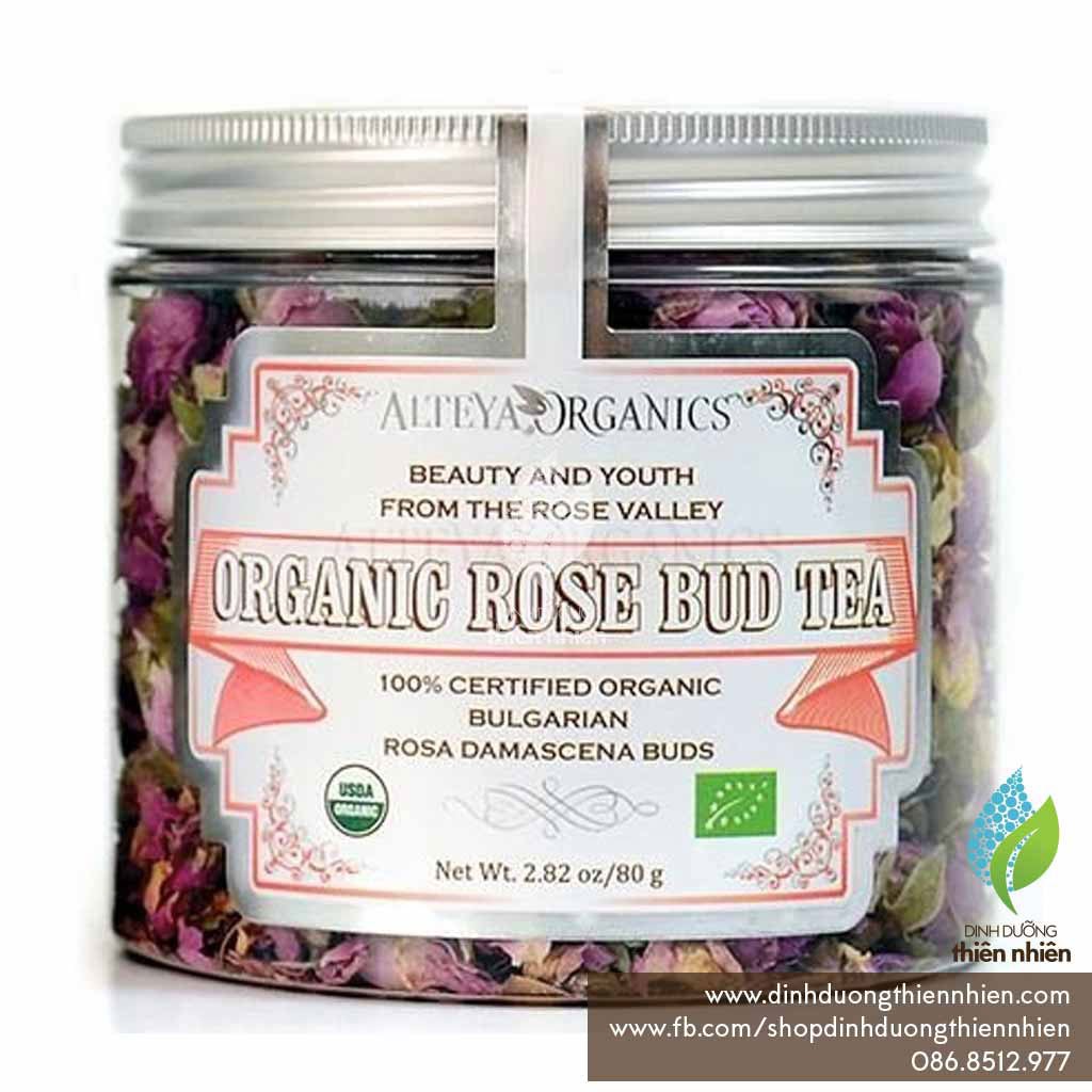Trà Hữu Cơ Nụ Hoa Hồng Alteya Organic Rose Buds Tea, 80g