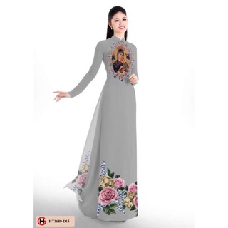Vải áo dài in hình chúa