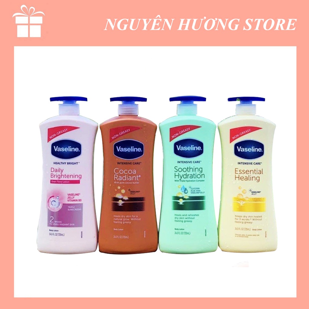 SỮA DƯỠNG THỂ VASELINE Màu Hồng 725ML MẪU MỚI